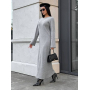 Довга в'язана ангорова сукня прямого крою