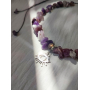 Аметистовий чокер з підвіскою око 