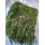 Зелений довгий шарф мох з китицями