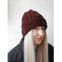Шоколадна в'язана шапка ручної роботи з велюру Шоколадна в'язана шапка ручної роботи з велюру