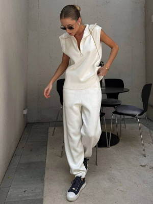 Бавовняний літній костюм поло і джогери