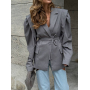 Піджак приталений з акцентними плечима