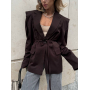 Піджак приталений з акцентними плечима