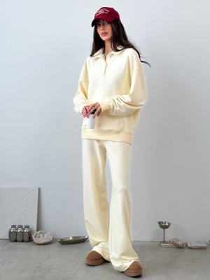 Жовтий спортивний костюм 100% бавовна