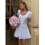 Біла міні сукня з прошви та батисту  Біла міні сукня з прошви та батисту