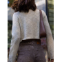 Короткий ажурний кардиган з вовни ягняти