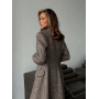 Приталене зимове довге пальто з вовни