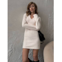 Тепла міні сукня з пухнастого трикотажу 