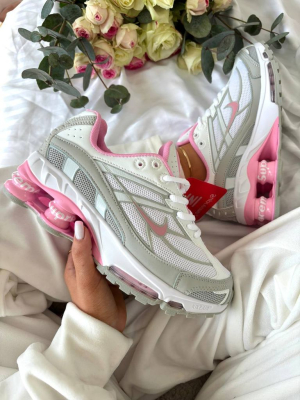 Кросівки біло-рожеві Nike Supreme Shox Ride 2 White Pink