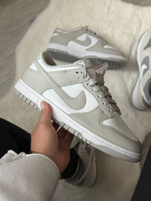 Кросівки сірі Nike Dunk Low Grey-White PREMIUM