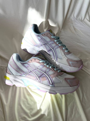 Кросівки рожево-блакитні Asics Gel-1130 White Pink Blue