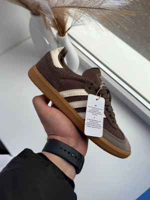 Кросівки шоколадні Adidas Samba OG Cardboard 
