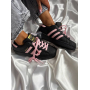 Кросівки чорні Adidas Super Star Black Pink 