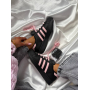 Кросівки чорні Adidas Super Star Black Pink 
