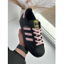 Кросівки чорні Adidas Super Star Black Pink 