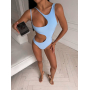 Купальник монокіні з фігурними вирізами