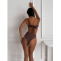 Купальник монокіні з фігурними вирізами