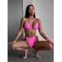 Рожевий купальник бікіні на зав'язках 