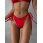 Червоний купальник бікіні на зав'язках 