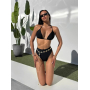 Купальник чорний з високими плавками