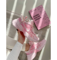 Кросівки рожеві Nike V2K Runtekk White Pink Flowers