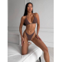 Купальник бікіні мінімалістичний кава