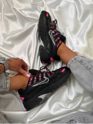 Кросівки чорно-рожеві Nike P-6000 Black Pink 