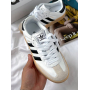 Кросівки білі з чорним Adidas Samba Platform