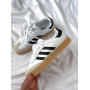 Кросівки білі з чорним Adidas Samba Platform