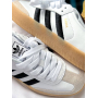Кросівки білі з чорним Adidas Samba Platform
