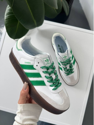 Кросівки Adidas Samba Platform White Green
