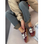 Кросівки бордові Adidas Samba OG Fox Bordo
