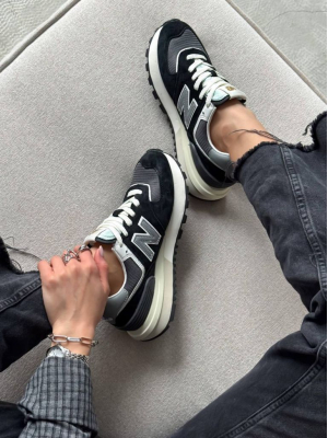 Кросівки чорно-сірі New Balance 574 Black