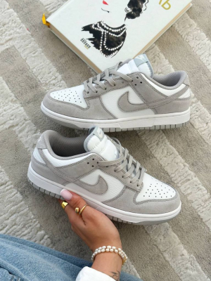Кросівки білі з сірим Nike Dunk Low Grey