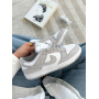 Кросівки білі з сірим Nike Dunk Low Grey