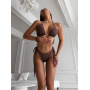 Купальник бікіні мокко на зав'язках 