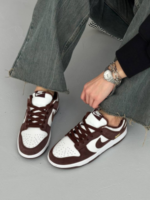 Кросівки Nike DUNK LOW Sail Red Sepia-Metallic Gold