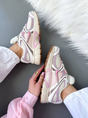 Кросівки біло-лілові Nike V5 RNR Beige Pink