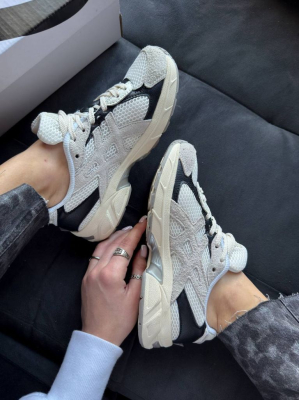 Кросівки бежеві Asics Gel-1130 White Black