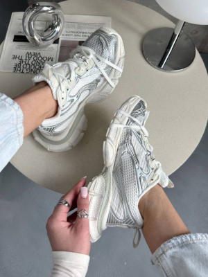 Кросівки срібні Balenciaga 3XL Silver White