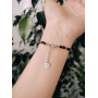 Браслет з магнетиту та обсидіану