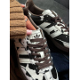 Кросівки Adidas Samba OG Cow Print Dark Brown White