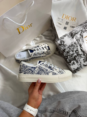 Кеди Dior Walk’n’Dior Toile de Jouy Blue PREMIUM