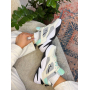 Кросівки білі з сірими та м'ятними вставками Nike M2K Tekno
