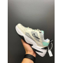 Кросівки білі з сірими та м'ятними вставками Nike M2K Tekno