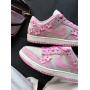 Кросівки Nike DUNK LOW Pink Flowers