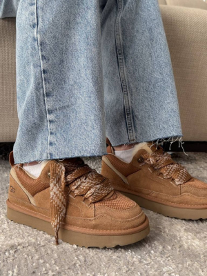 Кросівки зимові кемел UGG Lowmel Sneaker Chestnut