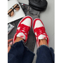 Кросівки червоно-білі Nike SB Dunk Light Crimson