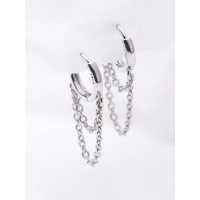 925 silver chain earrings