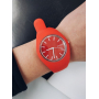 Силіконовий червоний годинник у стилі sport casual Geneva Силіконовий червоний годинник у стилі sport casual Geneva